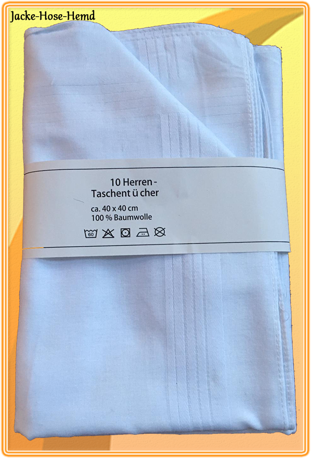 Herren-Taschentücher - Weiß