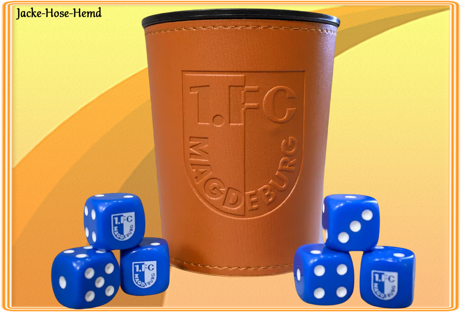 1.FC Magdeburg Würfelbecher