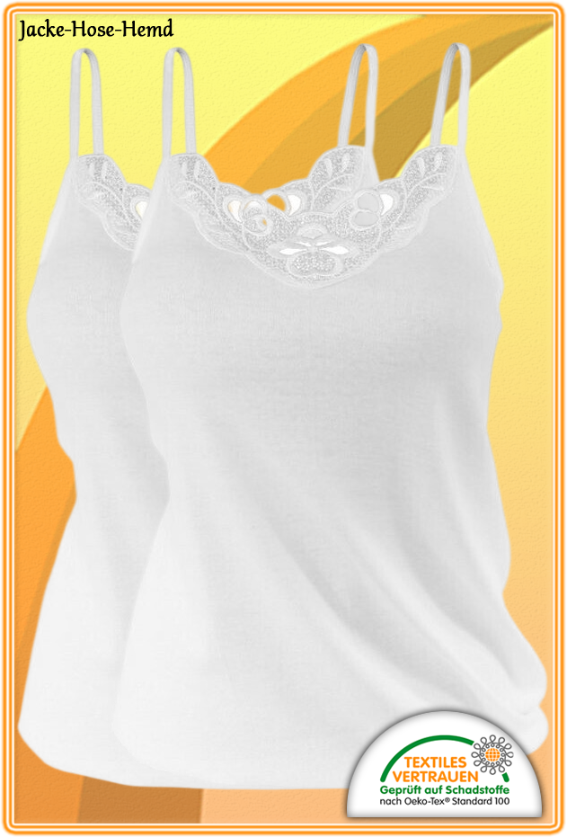 2er Pack Damen-Unterhemd 