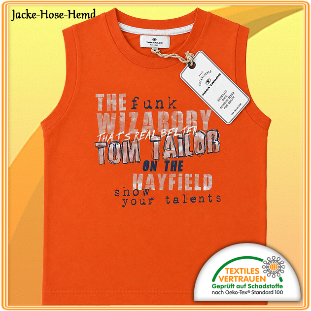 Achsel-Shirt Tom Tailer Orange