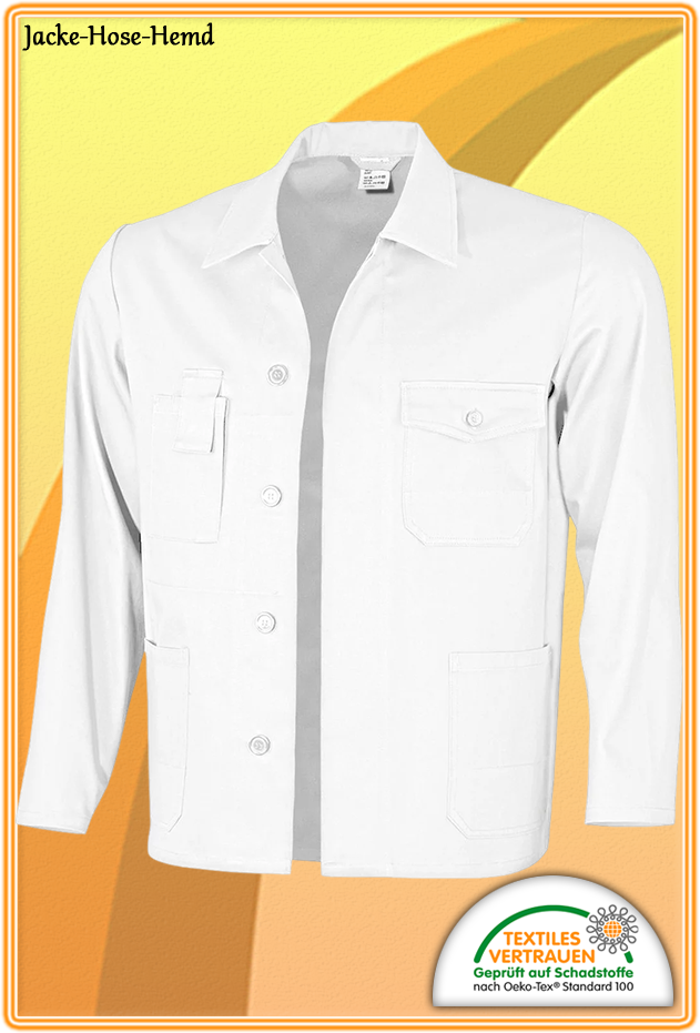 Arbeitsjacke Weiß Normalgröße