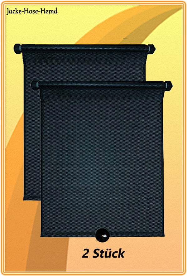 Auto-Sonnenschutzrollo Schwarz 