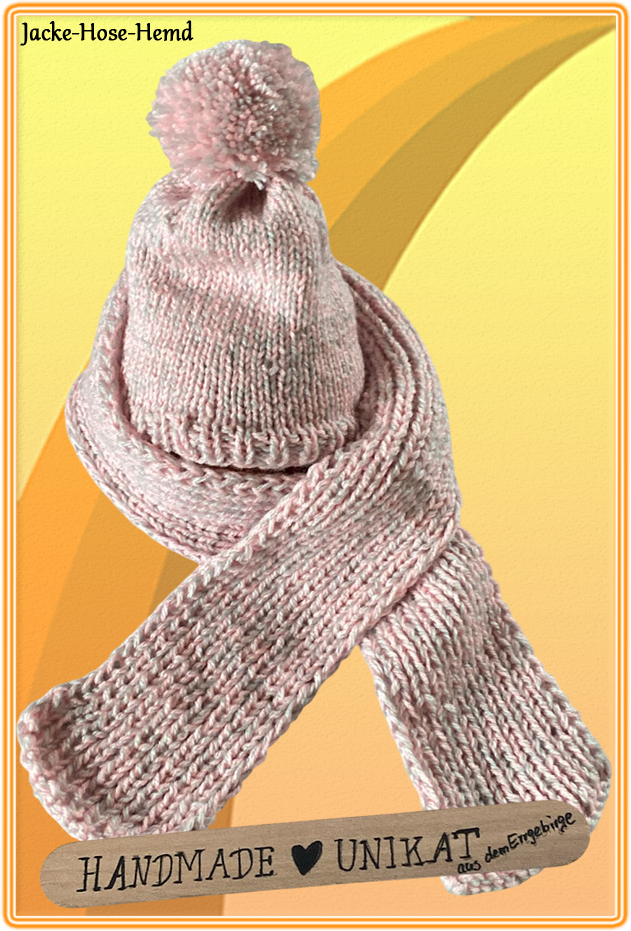 Baby-Mütze Schal 2er Set