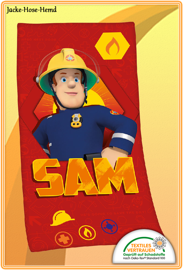 Badetuch Feuerwehrmann SAM