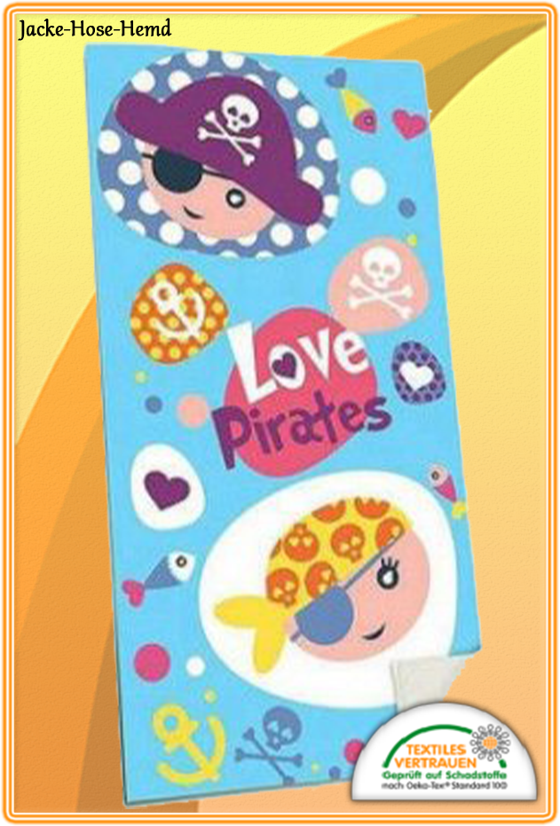 Badetuch Love Piraten