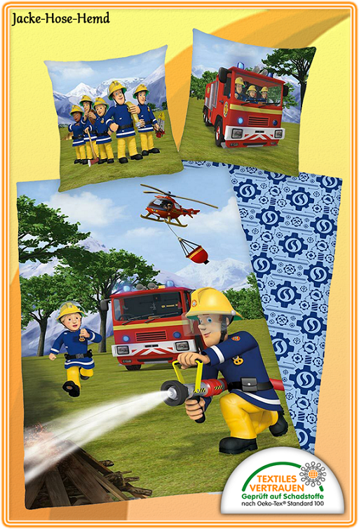 Bettwäsche  Feuerwehrmann SAM