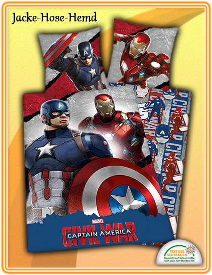 Bettwäsche Captain America Bettwäsche Captain America