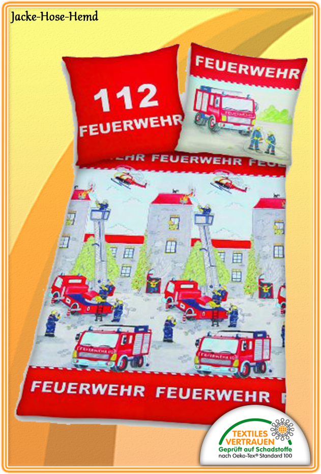 Bettwäsche Feuerwehr 112
