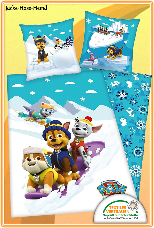 Bettwäsche Flanell PAW Patrol