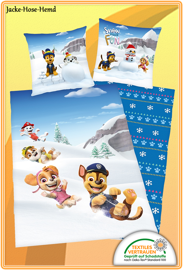 PAW Patrol Flanellbettwäsche