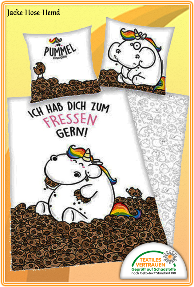 Bettwäsche Pummel Einhorn