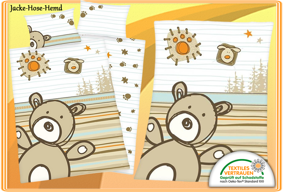 Braun Bär Bettwäsche Decke