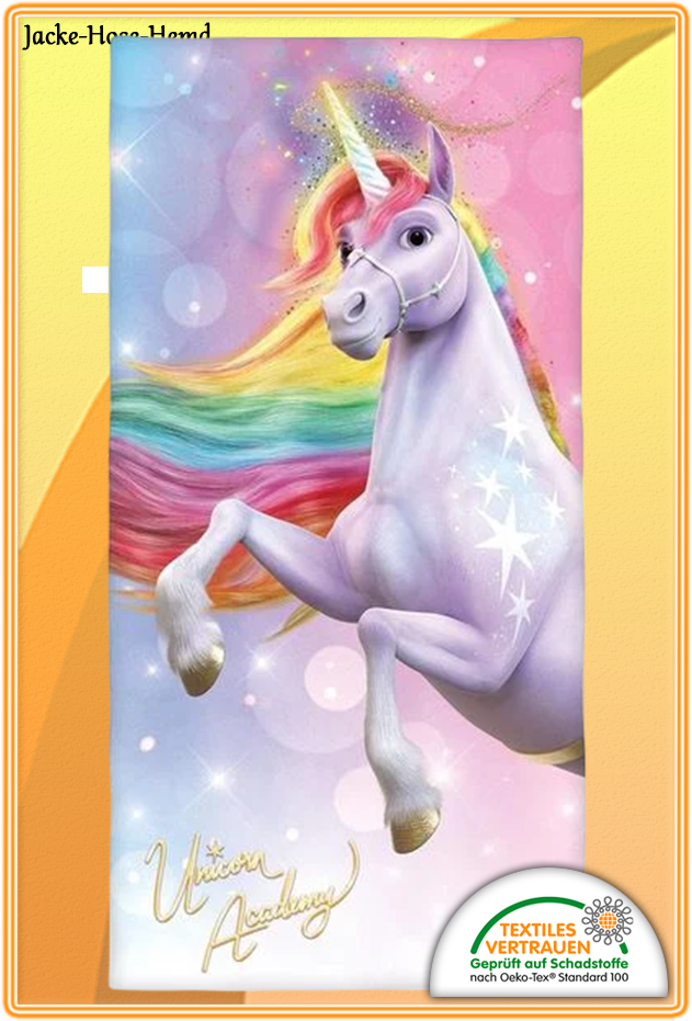 Einhorn Velourstuch