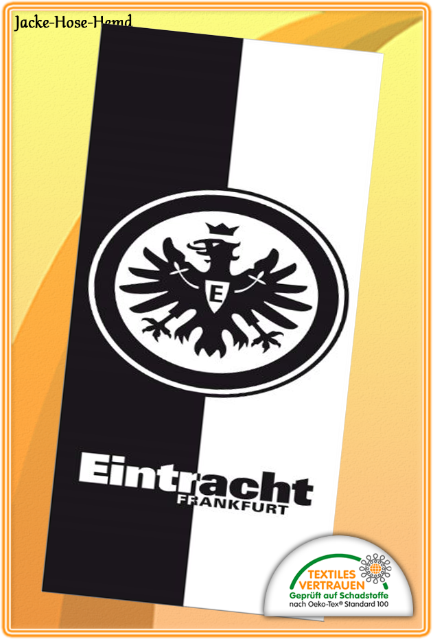 70x140cm NEU Eintracht Frankfurt Badetuch Handtuch Strandtuch Duschtuch Gr 