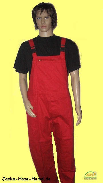 Elektriker Latzhose in rot
