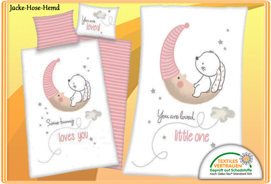 Hase Mond Decke Bettwäsche