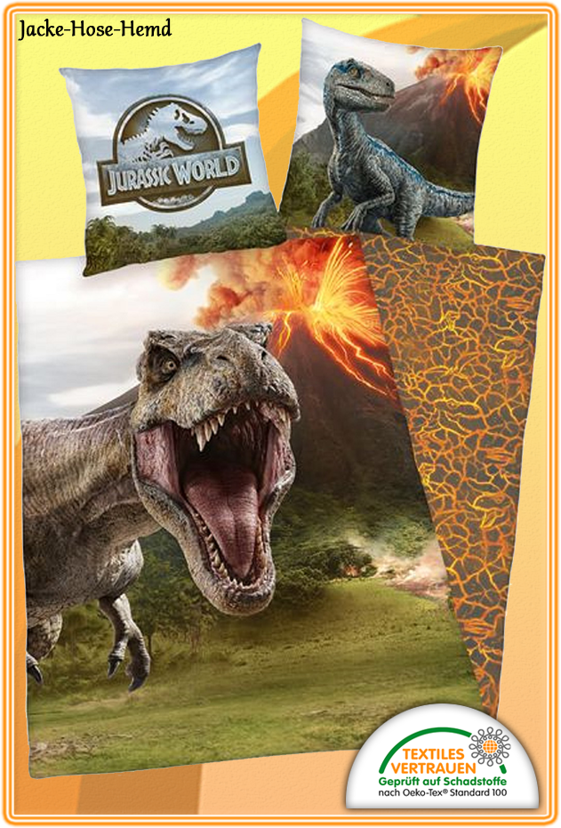 Jurassic World Flanellbettwäsche