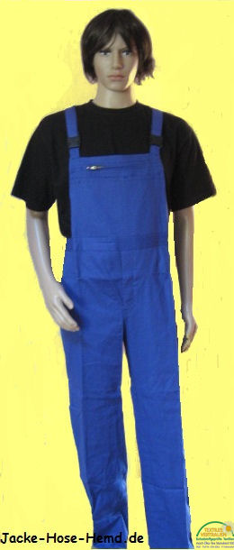 Klempner Latzhose in kornblau