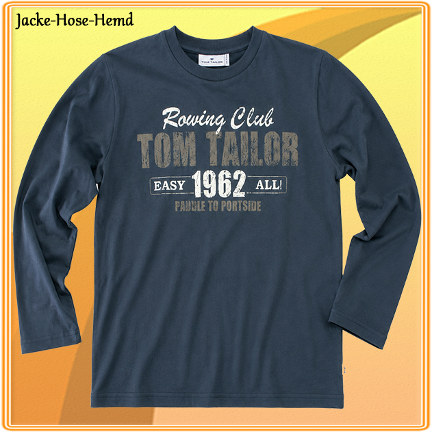 Langarm-Shirt Tom Tailer Blau