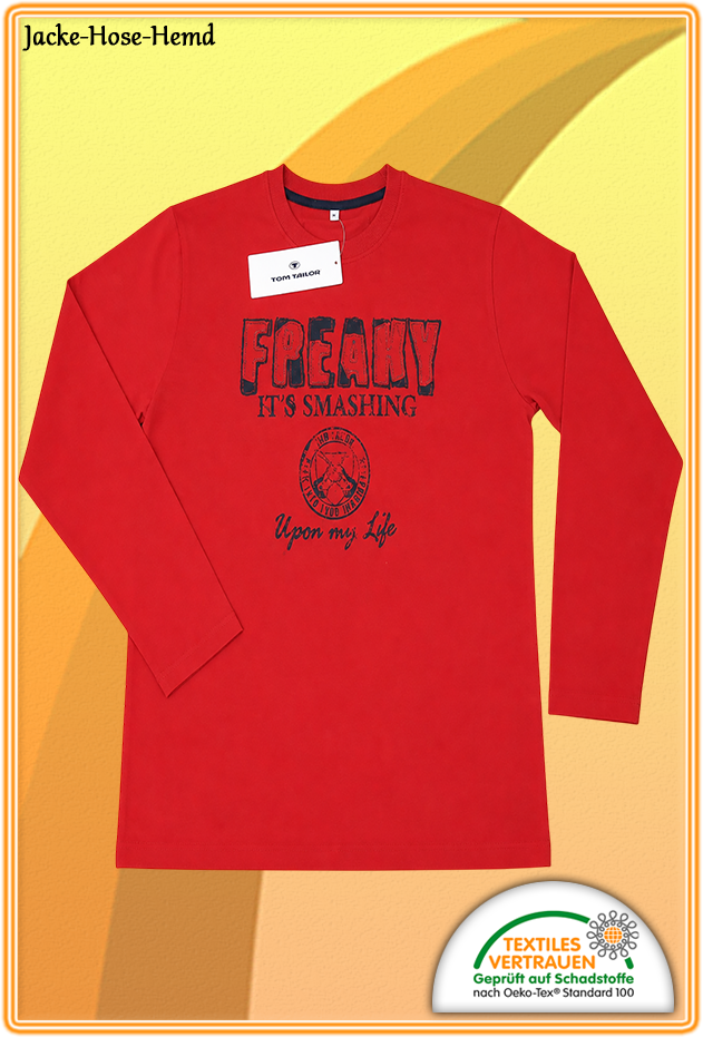 Langarm-Shirt Tom Tailer Rot