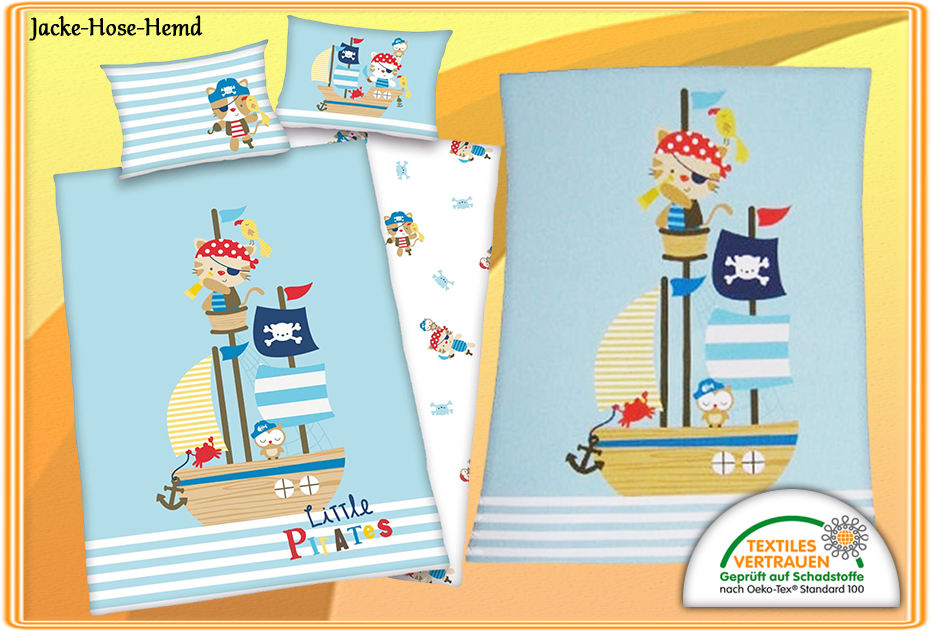 Pirat Babybettwäsche Decke