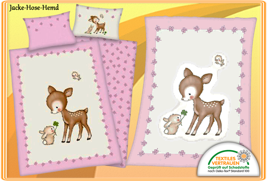 Reh-Kitz Decke & Bettwäsche