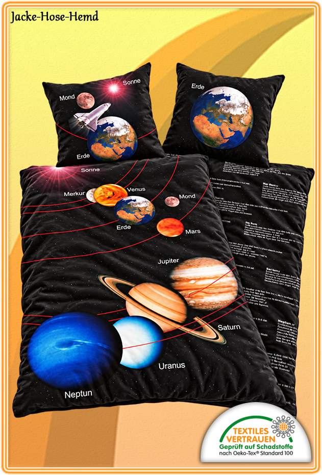 Sonnensystem Bettwäsche Sonnensystem Bettwäsche