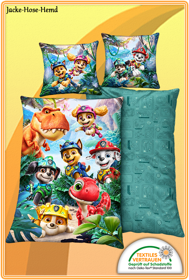 Dino PAW PATROL Bettwäsche Dino PAW PATROL Bettwäsche